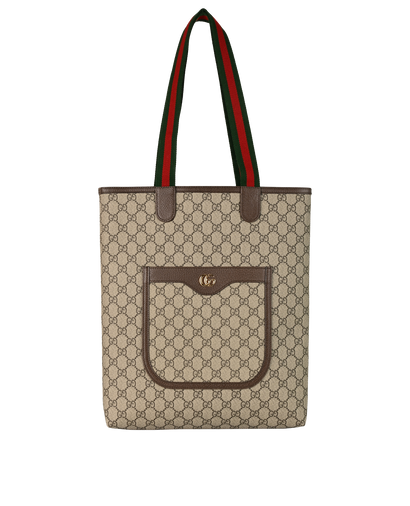 Ophidia GG Small Tote, &pound;650, Handbags, Brown, Canvas/Leather, Front view